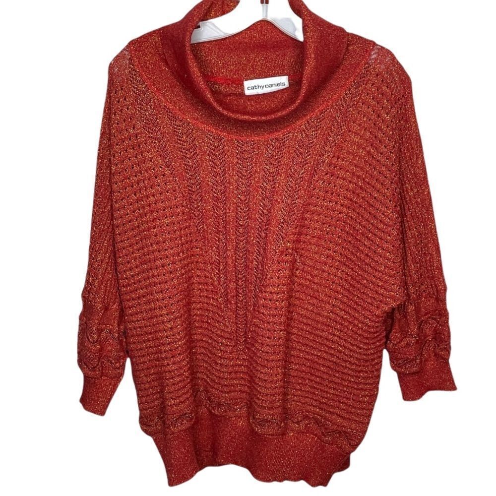 Vintage Cathy Daniels Metallic Sweater